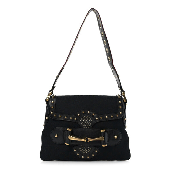 Gucci Studded Pelham Runway Flap Bag #182540G82B - Picture 1 of 15